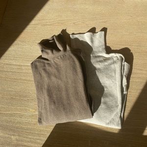 H&M Slim Fit Cotton Turtlenecks